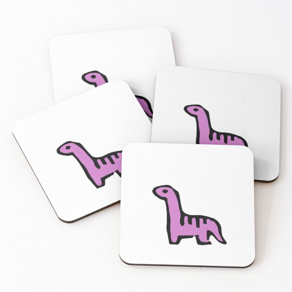 Item preview, Lindo dinosaurio en linóleo (púrpura) designed and sold by bassoongirl123.