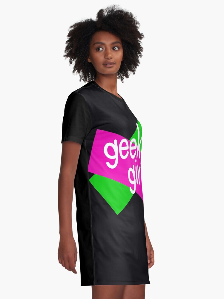 Alternate view of Geek girls have more fun Graphic T-Shirt Dress
