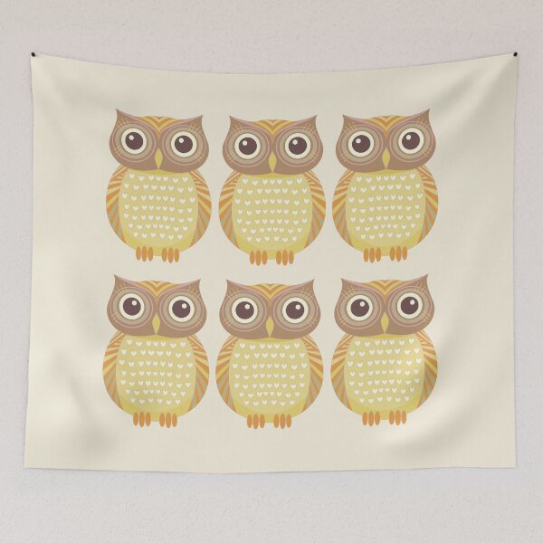 Item preview, Sextuplet Owls designed and sold by Jean Gregory Evans.