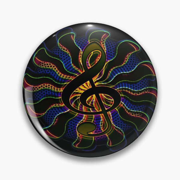 Item preview, Dark Treble Clef / G Clef Music Symbol designed and sold by VisionQuestArts.