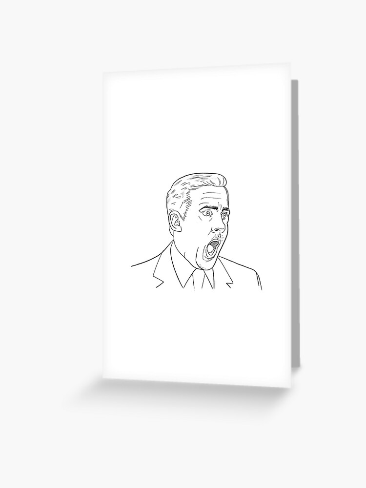 Michael Scott Drawing : Share the best gifs now >>>. - canvas-gubbins