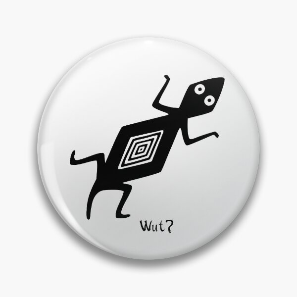 Item preview, "Wut?" - Tribal Spirit Animal Lizard designed and sold by VisionQuestArts.