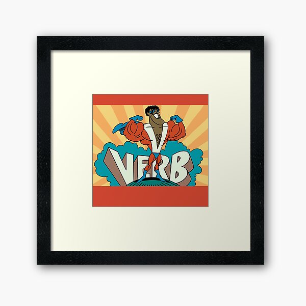 Verb! Gerahmter Kunstdruck