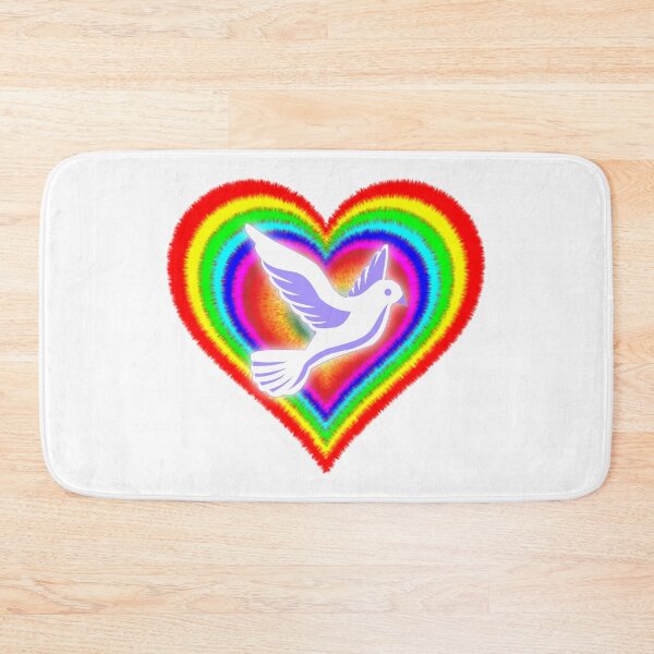 Item preview, Rainbow Heart & Dove - Peace & Love  designed and sold by 321Outright.