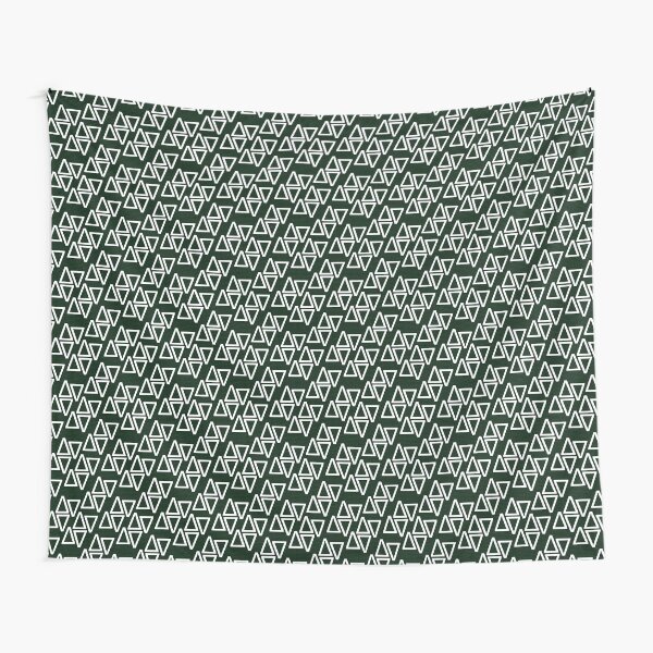 Math Binary Triangle Pattern Tapestry