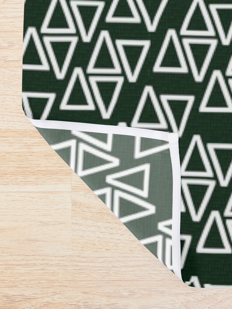 Alternate view of Math Binary Triangle Pattern Shower Curtain