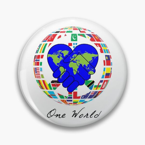 Item preview, One World  - Work Together in Peace  designed and sold by 321Outright.