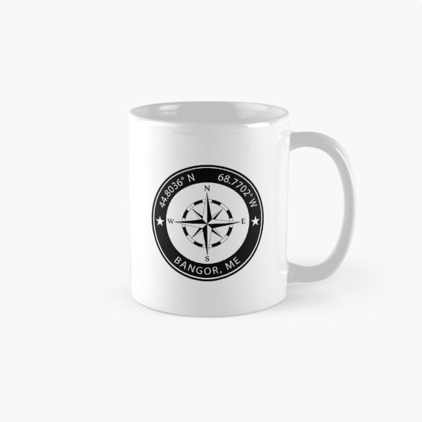 Item preview, Bangor, Maine Geographical Coordinates designed and sold by TeeOhGraphics.