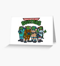 Teenage Mutant Ghost Busters Greeting Card