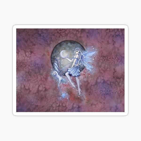 Item preview, Star Collectors Fairy and Owl Fantasy Art by Molly Harrison designed and sold by Molly  Harrison.