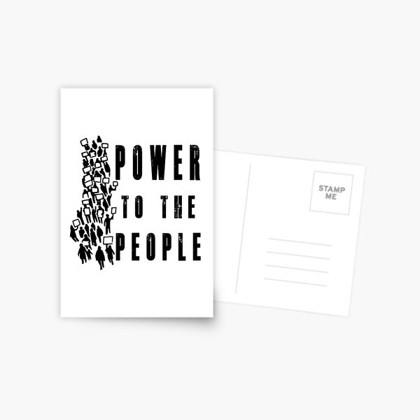 Aperçu de l'œuvre .Le pouvoir au peuple ! Manifestant activiste créée et vendue par 321Outright.
