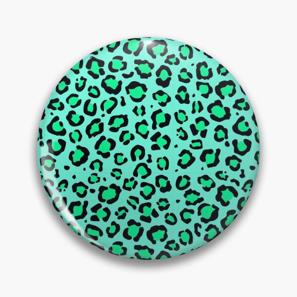Item preview, Blue Green Leopard Print Pattern designed and sold by MyTribePatterns.