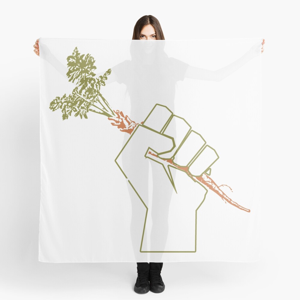 Veggie Permaculture Fist of Solidarity Scarf