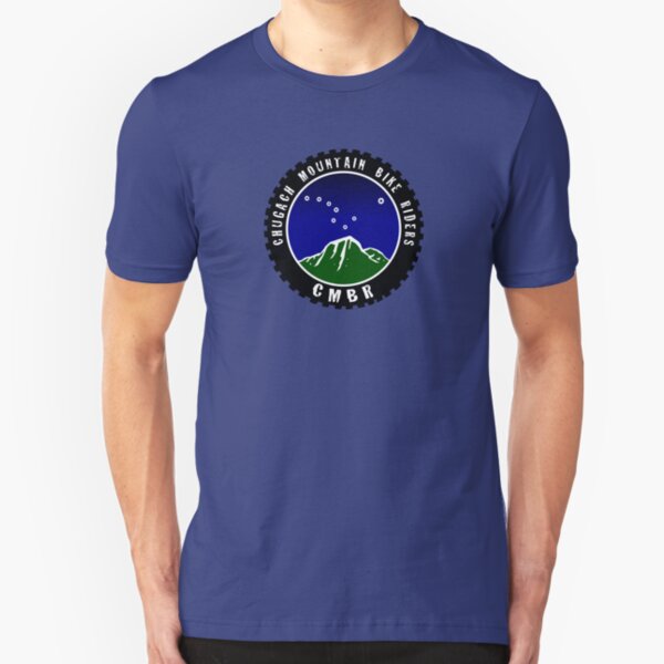 Chugach Mountain Bike Riders Slim Fit T-Shirt