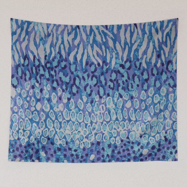 Item preview, Abstract Animal Skin in Shades of Blue designed and sold by Leslie Rogers Todder.