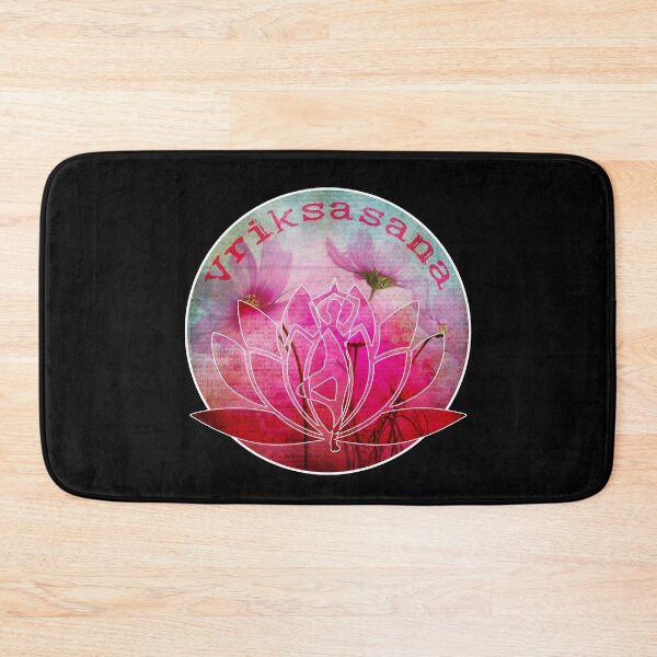 Item preview, Floral Yoga Tree Pose Vriksasana Yogini Hindu Meditation Mindfulness Asana  designed and sold by Bragamontes.