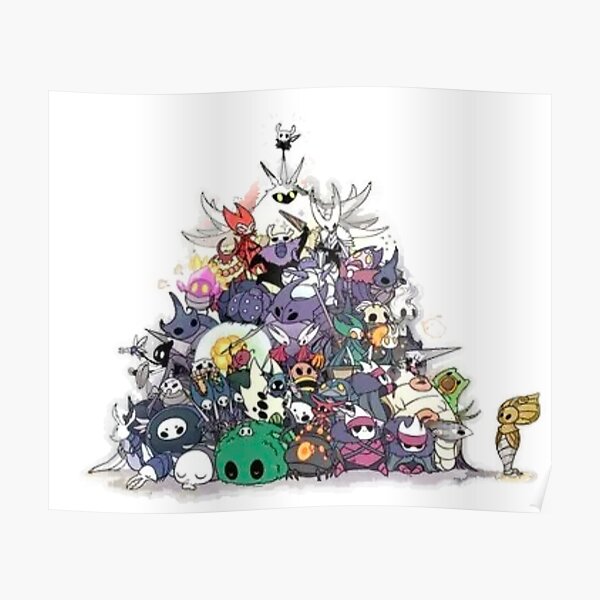 Every hollow knight character Poster