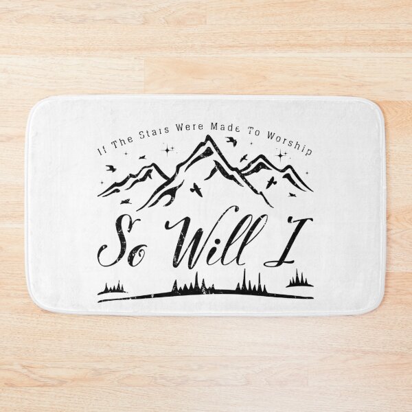 Item preview, If The Stars Were Made To Worship So Will I Christian Song Lyrics designed and sold by Maria Nash.