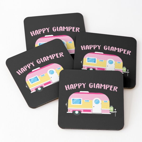 Item preview, Cute Happy Glamper Women's Camping Design designed and sold by tshirtexpressiv.
