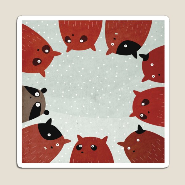 Squirrels asking "are you ok?" Magnet