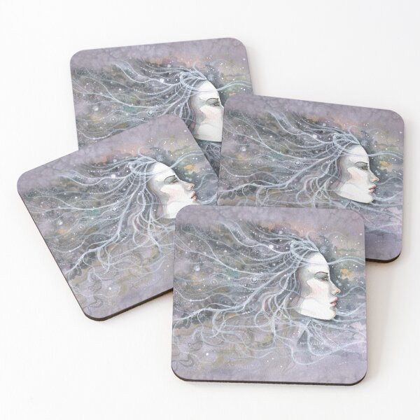 Item preview, Spirit Abstract Watercolor Fantasy Portrait by Molly Harrison designed and sold by Molly  Harrison.