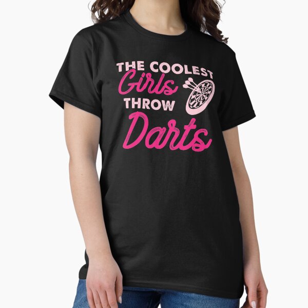 Item preview, The Coolest Girls Throw Darts Bullseye designed and sold by tshirtexpressiv.