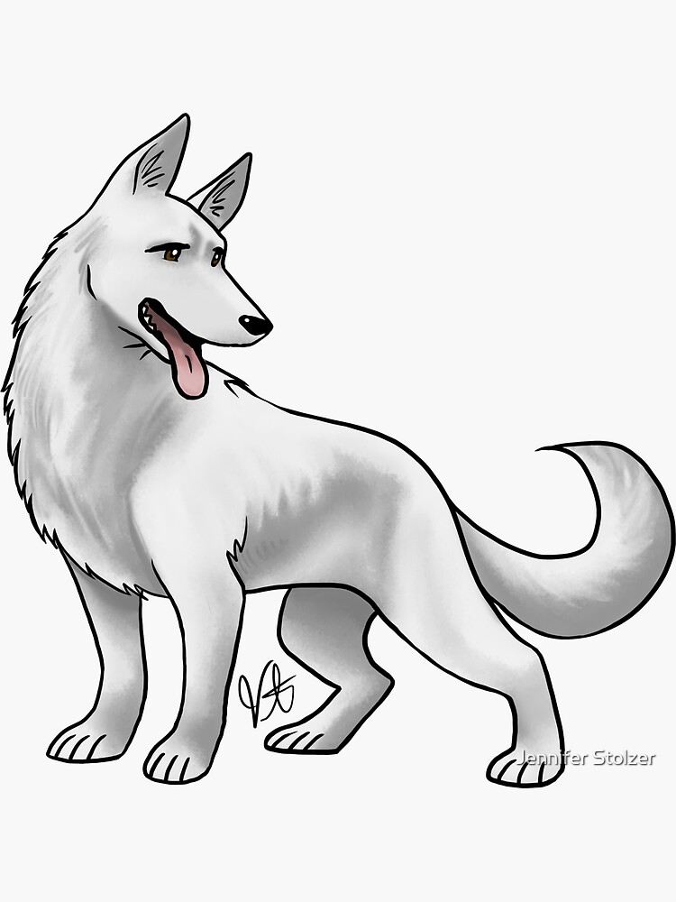 German Shepherd - White by jameson9101322