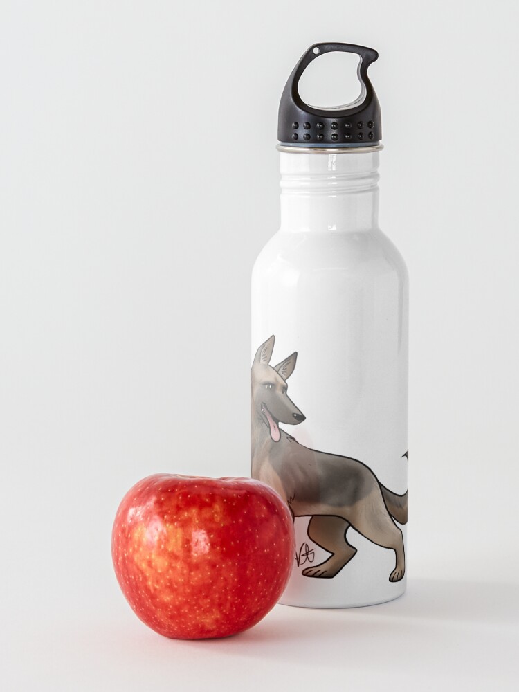 Alternate view of German Shepherd - Black and Tan Water Bottle