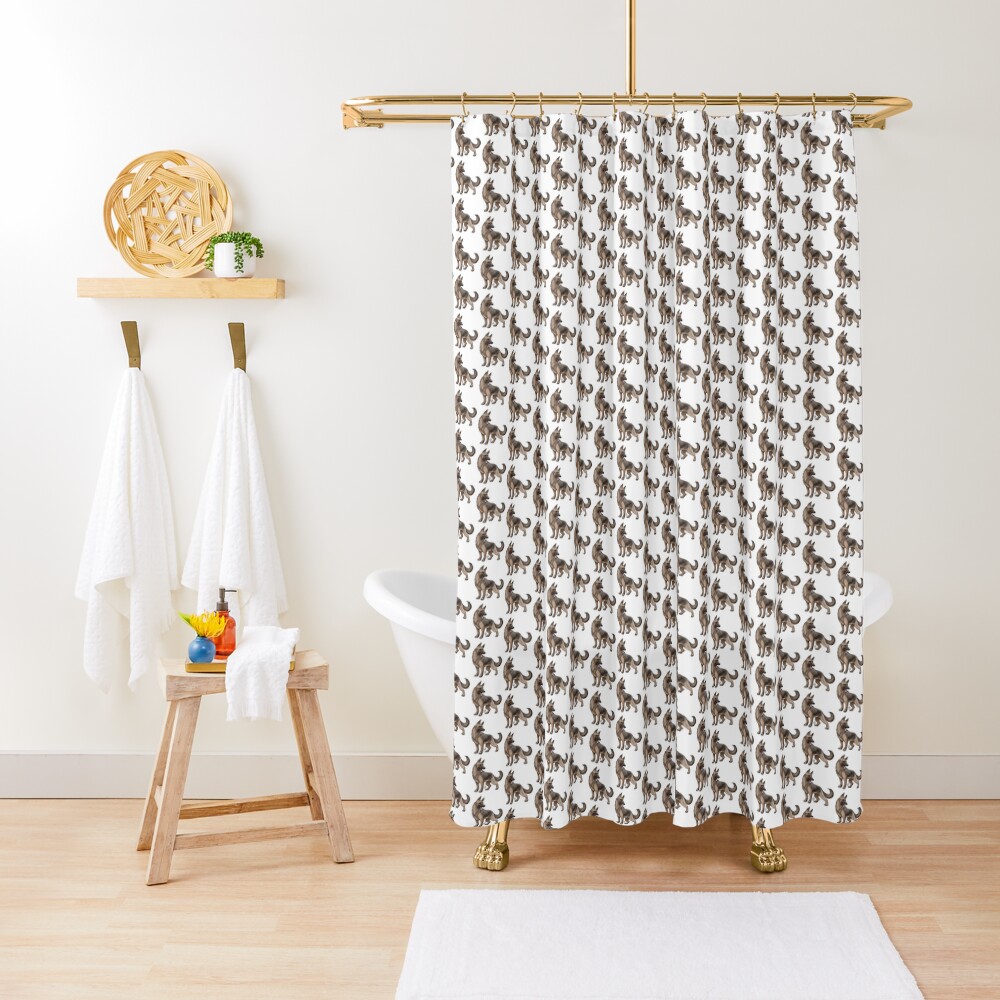 German Shepherd - Black and Tan Shower Curtain