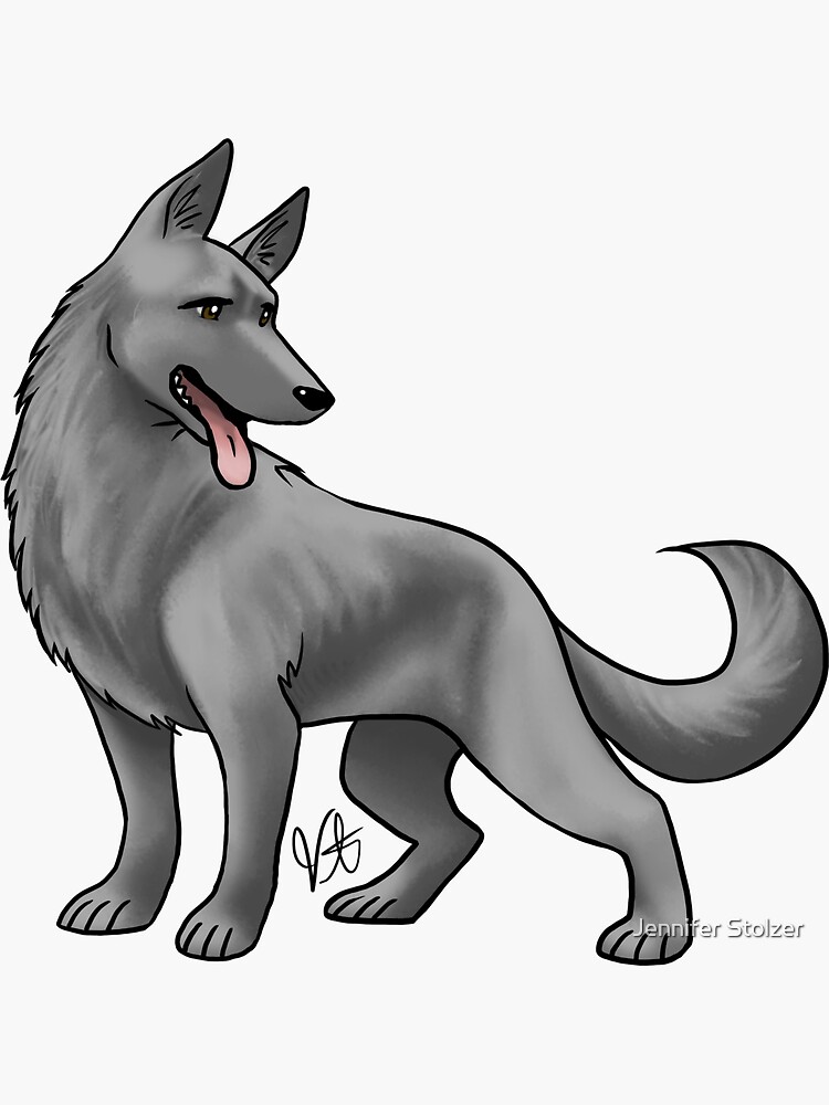 German Shepherd Black by jameson9101322