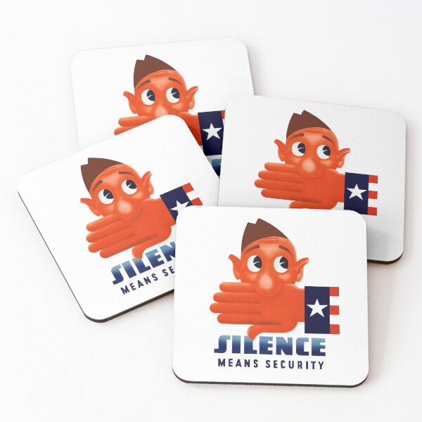 Item preview, Silence Means Security -- WW2 designed and sold by warishellstore.