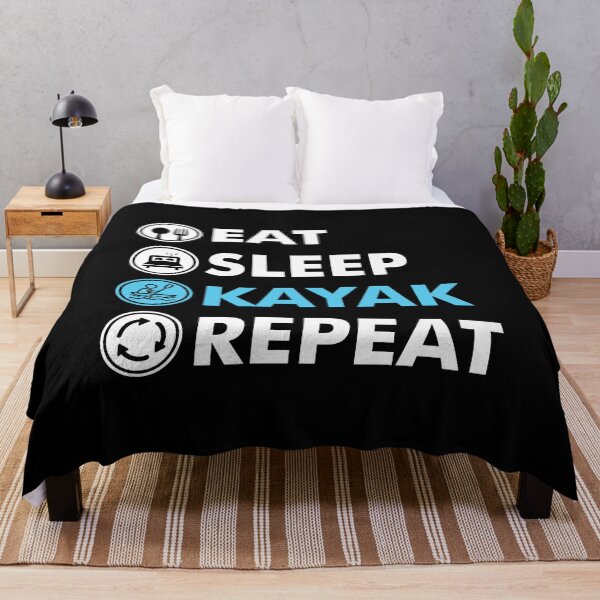 Aperçu de l'œuvre Mangez Sleep Kayak Repeat créée et vendue par EstelleStar.