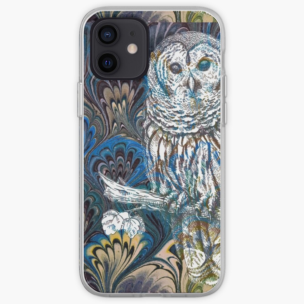 Owl in Blue iPhone Case & Cover