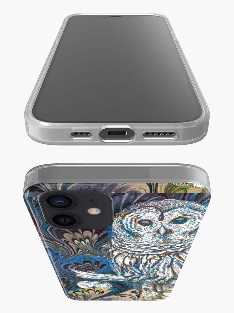 Alternate view of Owl in Blue iPhone Case & Cover