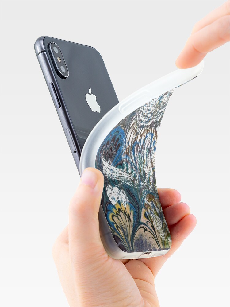 Alternate view of Owl in Blue iPhone Case & Cover