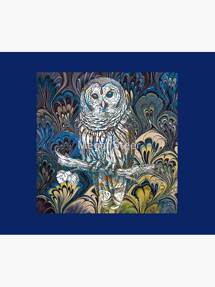 Owl in Blue by MeganSteer