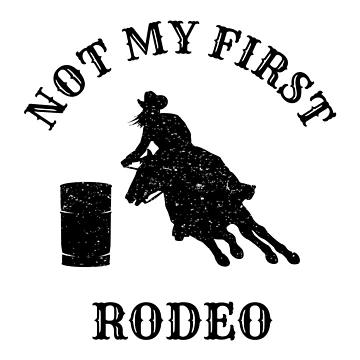 Artwork thumbnail, Not My First Rodeo Barrel Racer by EstelleStar