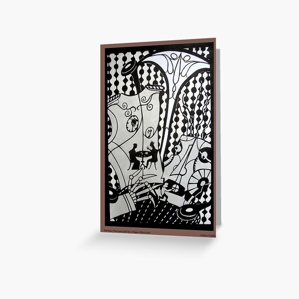 The Man That was Used Up in Silver Greeting Card