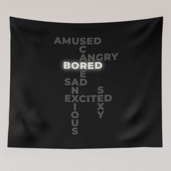 Item preview, “Bored” - Giggles’ Mood Shirt (Black) - Westworld Season 3 designed and sold by betterchemicals.