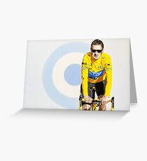 BRADLEY WIGGINS - MOD GOD CYCLIST Greeting Card