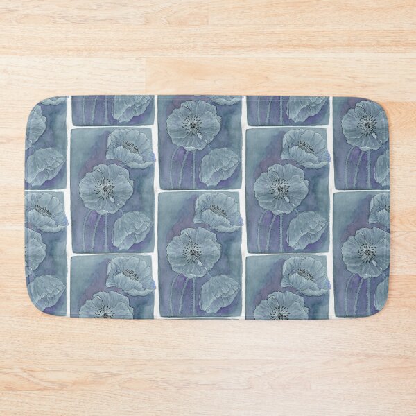 Item preview, Indigo Poppies Watercolor Original Artwork designed and sold by RoyalSunGate.