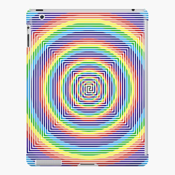 Square Spiral Rainbow iPad Snap Case