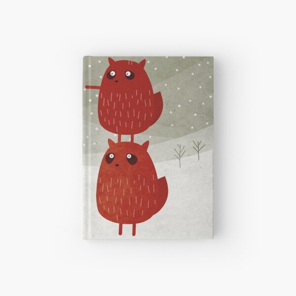 Stacked squirrel Hardcover Journal