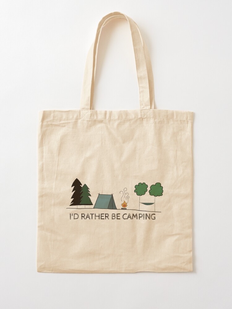 Wife Lets Me Go Camping! Novelty Funny Tote Bag  