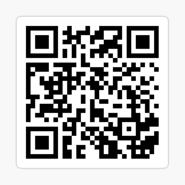 Kick Six QR Code Sticker