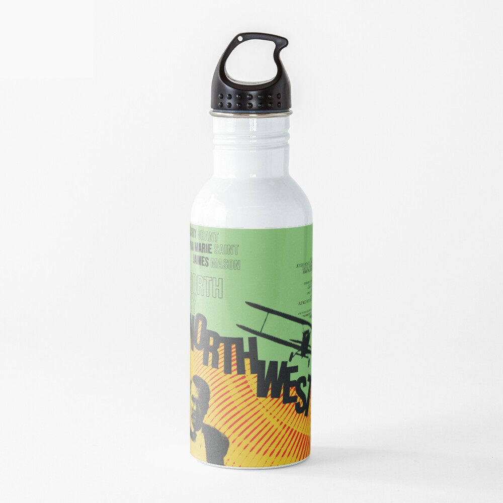 North By Northwest (1959) - Movie poster design Water Bottle