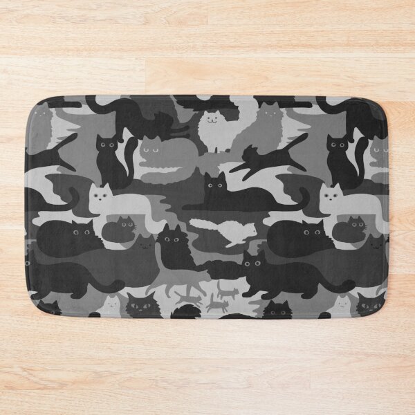 Item preview, Camouflage Pattern with Cats | Grey and Black Cats Camo designed and sold by Jenn Inashvili.