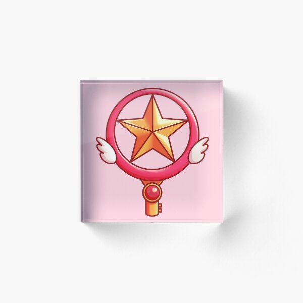Cardcaptor Sakura Key Circle Star Wand Wings Acrylic Block