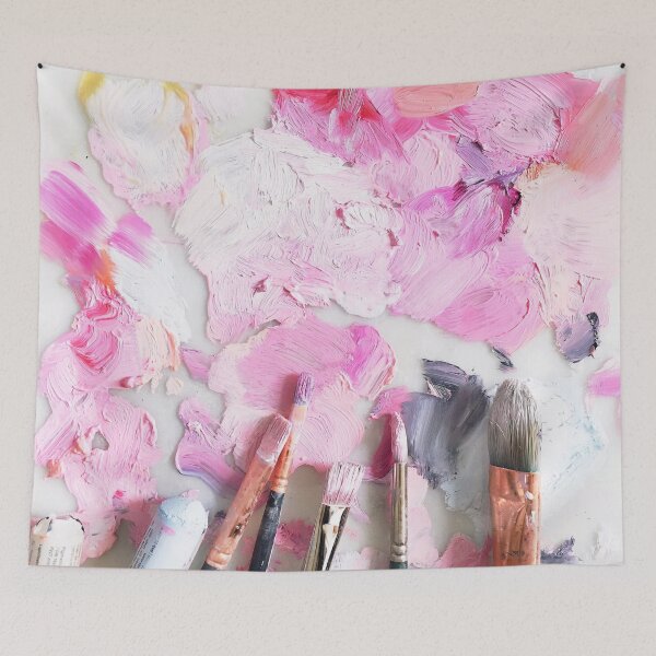 Item preview, Pink paint and paintbrushes designed and sold by gbgvphotography.