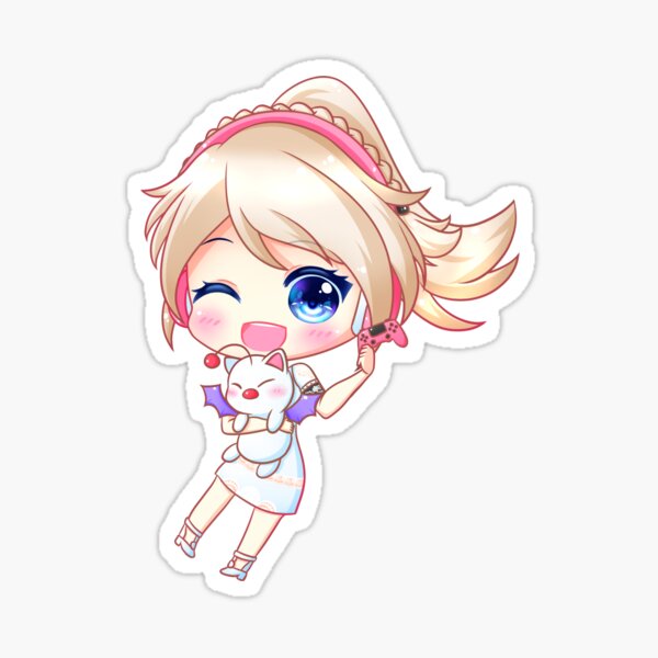 Vista previa del artículo con la obra «Gamer Lunafreya», diseñado y vendido por cloudsofsand.